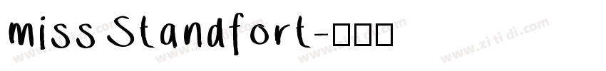miss Standfort字体转换